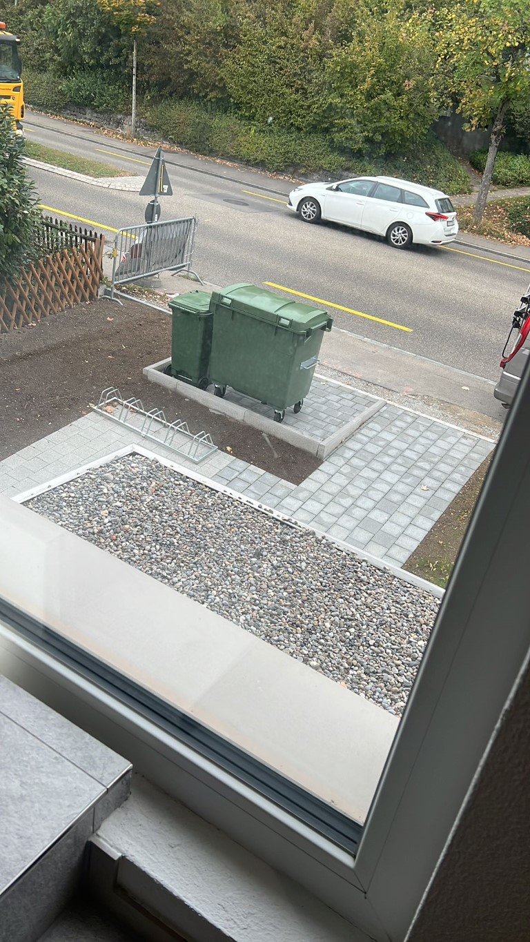 Aussenbereich während der Bauarbeiten